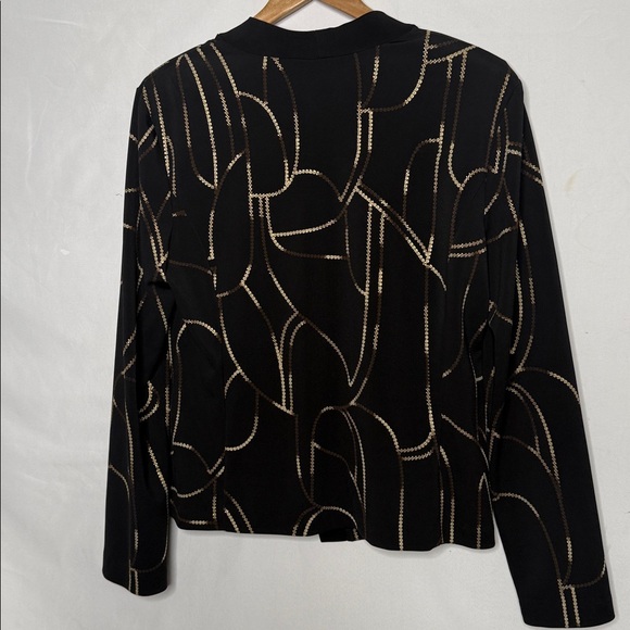 NWOT Joseph Ribkoff 2pc twin set ornate abstract pattern jacket tank sz 12 - Picture 11 of 13